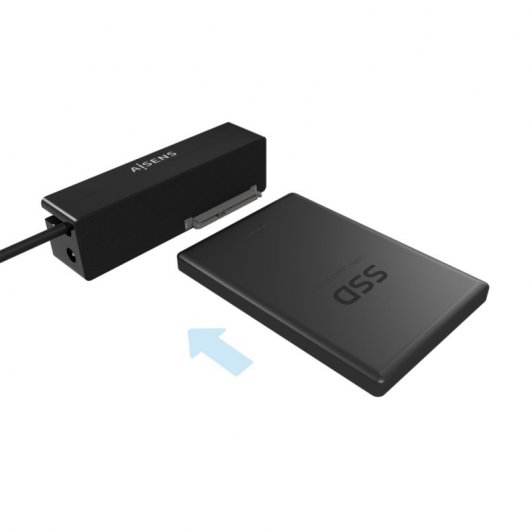 Adaptateur Aisens pour disques durs SATA 2,5"/3,5" vers USB-C 3.0 avec alimentation
