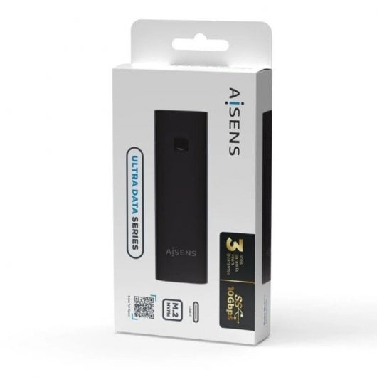 Aisens M.2 NVMe SSD-Gehäuse USB 3.1 Gen2 Schwarz