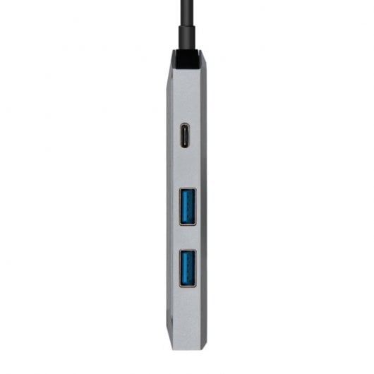 Aisens Docking USB-C 3.2 4 em 1 Multiportas Cinzento