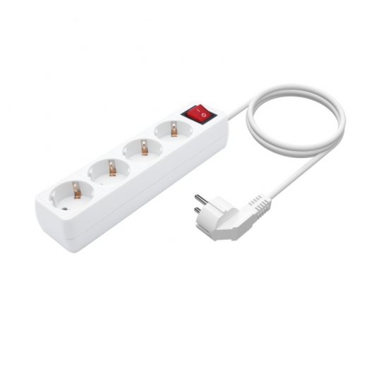 Aisens Regleta con Interruptor 4 Tomas 1.4m Blanca