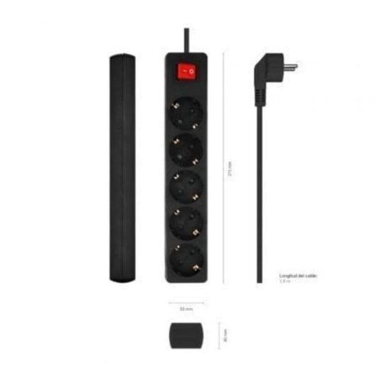 Steckdosenleiste Aisens A154-0652 5 Steckplätze Schalter Kinderschutz Kupfer