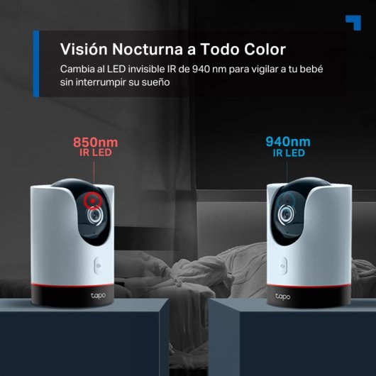 Tapo C225 Cámara de Vigilancia 360º Interior, 2K QHD, Detección IA Gratuita Avanzada, Visión Nocturna