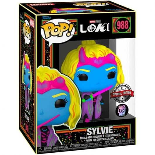 Funko Pop Marvel Loki Sylvie Edición Black Light