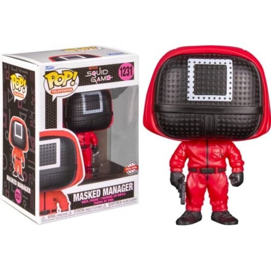Funko Pop TV El Juego del Calamar Soldado Máscara Cuadrada Exclusivo