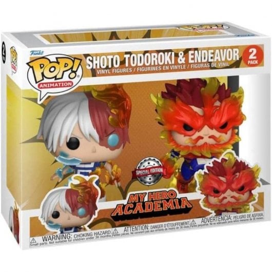 Esclusiva Funko Pop My Hero Academia Shoto Todoroki ed Endeavour