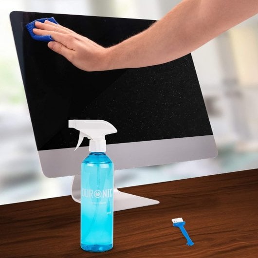 Duronic SCK103 Spray Limpiador de Pantallas 500ml + Paño de Microfibra