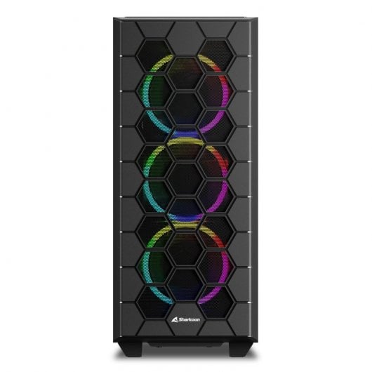 Sharkoon RGB Hex Vidro Temperado USB 3.0 Preta