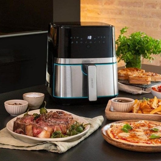 Cecotec Cecofry Full Inox 5500 Pro Freidora Dietética sin Aceite 5.5L Acero Inoxidable