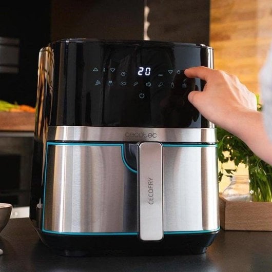 Cecotec Cecofry Full Inox 5500 Pro Freidora Dietética sin Aceite 5.5L Acero Inoxidable