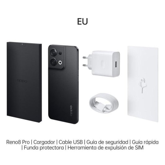 OPPO Reno8 5G 8GB 256GB 6.43" Noir