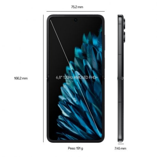 OPPO Find N2 Flip 8/256GB Negro Libre + Cable USB 3.1 Type-C