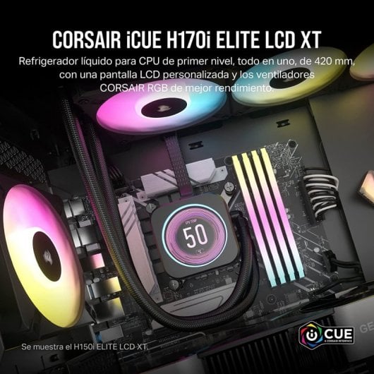 Corsair iCUE H170i ELITE LCD XT Kit de Refrigeração Líquida 420mm Preto