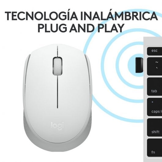 Logitech M171 Ratón Inalámbrico Blanco
