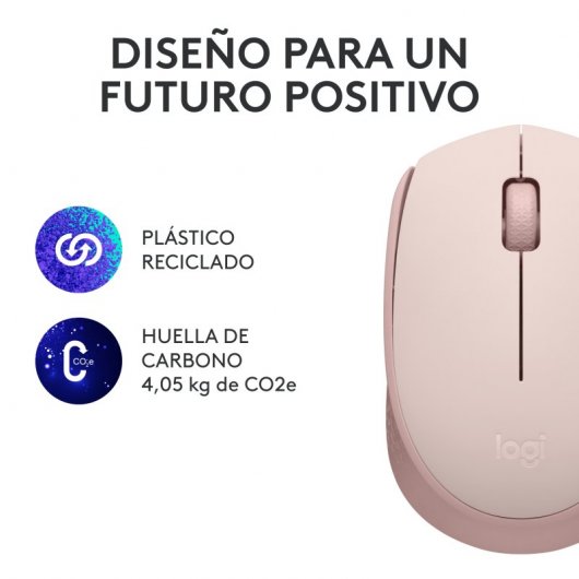 Logitech M171 Mouse RF Wireless Ottico Rosa