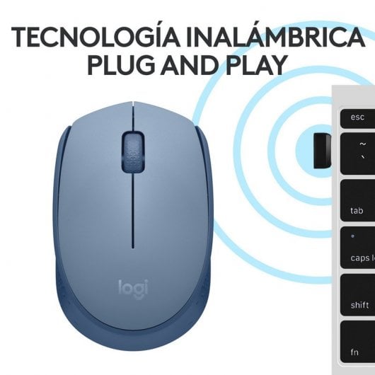 Logitech M171 mouse Ambidestro RF Wireless Ottico Grigio