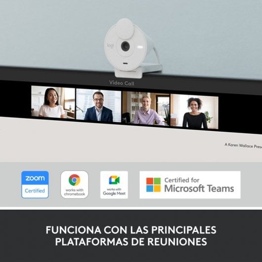Logitech Brio 300 webcam 2 MP 1920 x 1080 Pixel USB-C Bianco