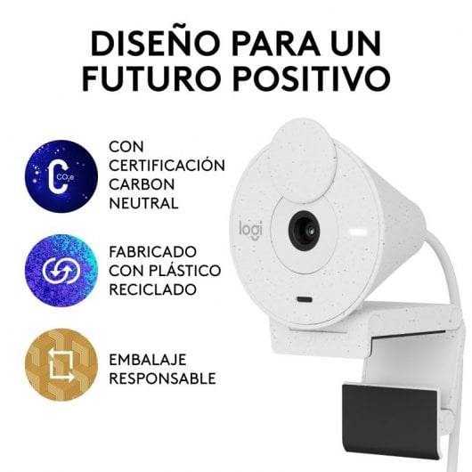 Logitech Brio 300 webcam 2 MP 1920 x 1080 Pixel USB-C Bianco
