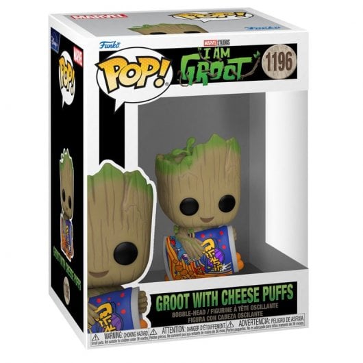 Funko Pop Marvel Guardianes de la Galaxia Groot con Cheese Puffs