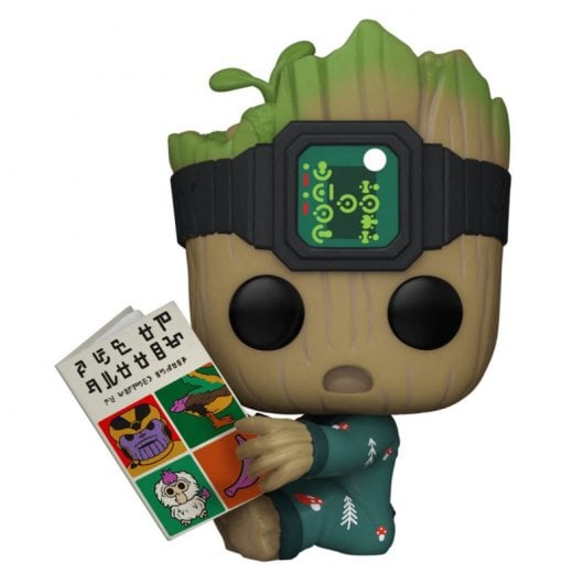 Funko Pop Marvel Guardians of the Galaxy Groot im Pyjama mit Buch