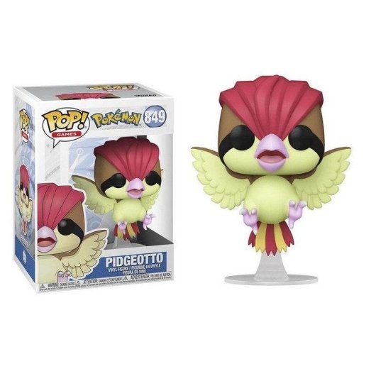Figura Funko Pop Funko Inc Pidgeotto Vinil 10cm Edição Especial Pokémon