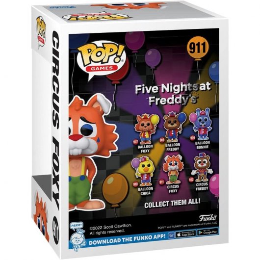 Funko Pop Games Five Nights At Freddy's Circus Foxy
