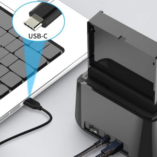 Conceptronic DONN12B Docking Station 2.5"/3.5" SATA USB 3.2 Gen1 de Doble Bahía