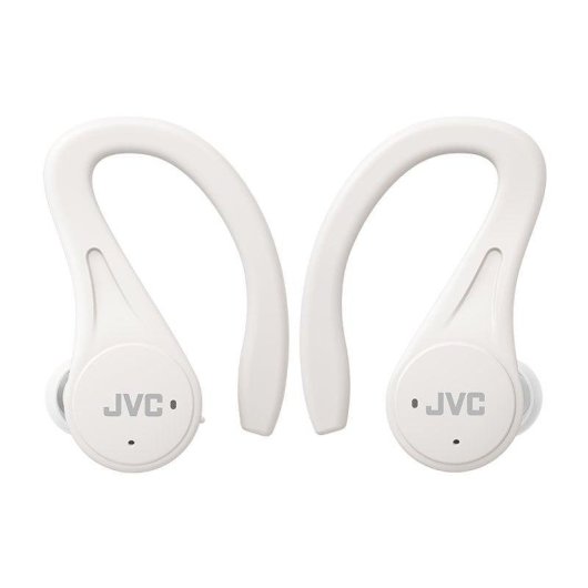 Auriculares JVC HA-EC25T inalámbricos Bluetooth deportivos con micrófono y resistencia IPX5 blancos
