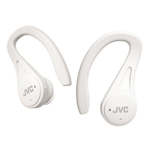 Auriculares JVC HA-EC25T inalámbricos Bluetooth deportivos con micrófono y resistencia IPX5 blancos