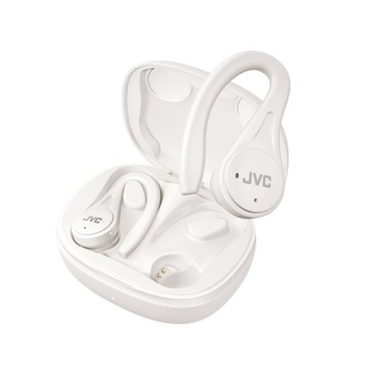 Auriculares JVC HA-EC25T inalámbricos Bluetooth deportivos con micrófono y resistencia IPX5 blancos