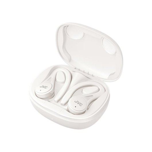 Auriculares JVC HA-EC25T inalámbricos Bluetooth deportivos con micrófono y resistencia IPX5 blancos
