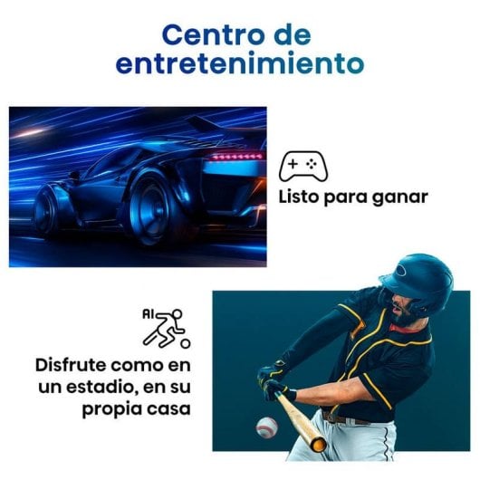 Hisense 32A4K 32" LED HD con Modo Juego y Deportes IA, Sonido DTS, Smart TV VIDAA U6