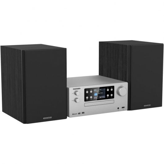 Kenwood M-925DAB Microsistema HiFi Bluetooth con CD/USB/DAB+ Argento