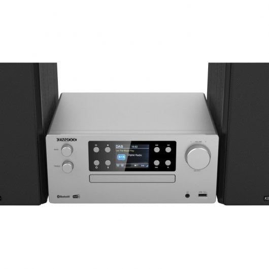 Kenwood M-925DAB Microsistema HiFi Bluetooth con CD/USB/DAB+ Argento