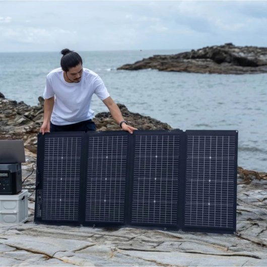 Panneau Solaire Biface Portable et Pliable EcoFlow 220W