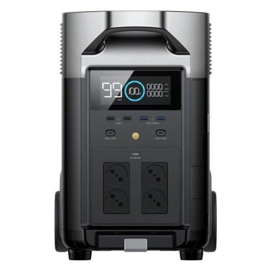 Station d’énergie EcoFlow DELTA Pro 3600Wh 4 ports AC 6 ports USB Batterie LiFePO4 Écran LCD Chargeur solaire Compatible