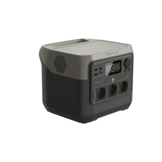 Station d’énergie EcoFlow River 2 Pro 768Wh 3 ports AC, 3 USB-A, 1 USB-C Batterie LiFePO4 Écran LCD Charge solaire App Bluetooth WiFi