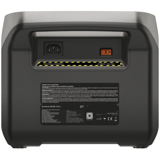 Station d’énergie EcoFlow River 2 Pro 768Wh 3 ports AC, 3 USB-A, 1 USB-C Batterie LiFePO4 Écran LCD Charge solaire App Bluetooth WiFi