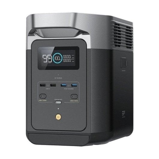 Station d’énergie EcoFlow DELTA 2 1024Wh 4 ports AC 6 ports USB Batterie LiFePO4 Écran LCD Charge solaire