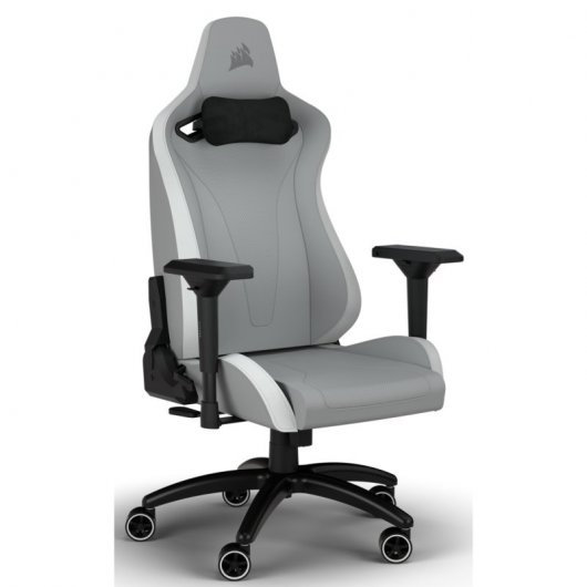 Corsair TC200 Series Chaise de jeu rembourrée Gris/Blanc