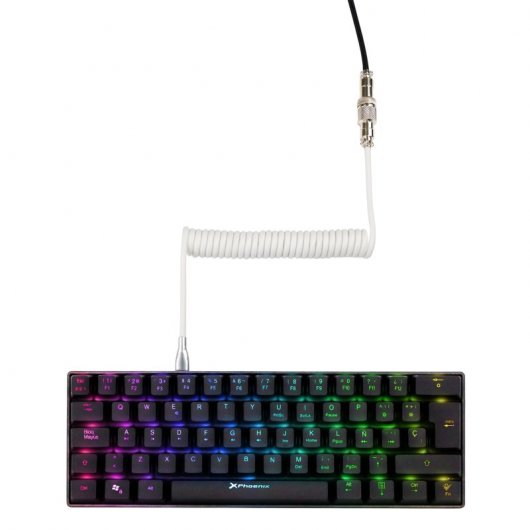 Phoenix Kioru Cable Aviador USB-C para Teclados Gaming Negro/Blanco