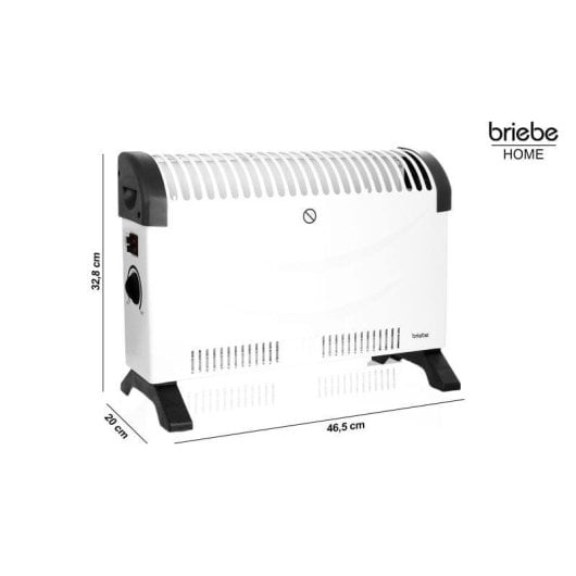 Elektrischer Konvektor Briebe 128215 2000W tragbar Überhitzungsschutz