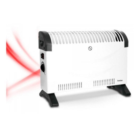 Elektrischer Konvektor Briebe 128215 2000W tragbar Überhitzungsschutz