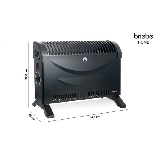Briebe BRI-128215.1 Termoconvettore elettrico 2000W Nero