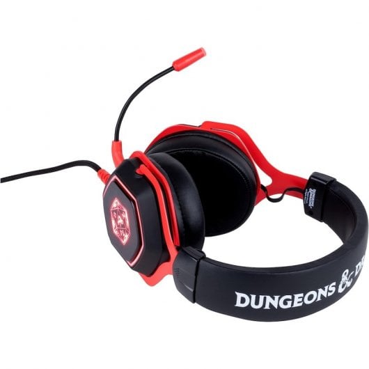 Konix Dungeons & Dragons D20 7.1Cuffie da gioco multipiattaforma Nero/Rosso