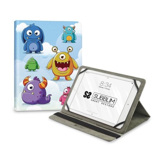 Funda tablette Subblim Trendy Case Monsters universelle jusqu’à 11 pouces multicolore