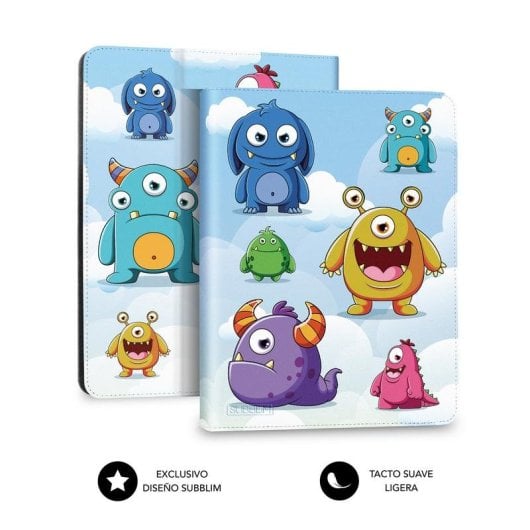 Funda tablette Subblim Trendy Case Monsters universelle jusqu’à 11 pouces multicolore