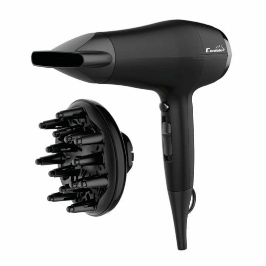 Secador de Cabelo Profissional Comelec HD 7189 2200W 2 Temperaturas 2 Velocidades com Difusor e Concentrador Preto