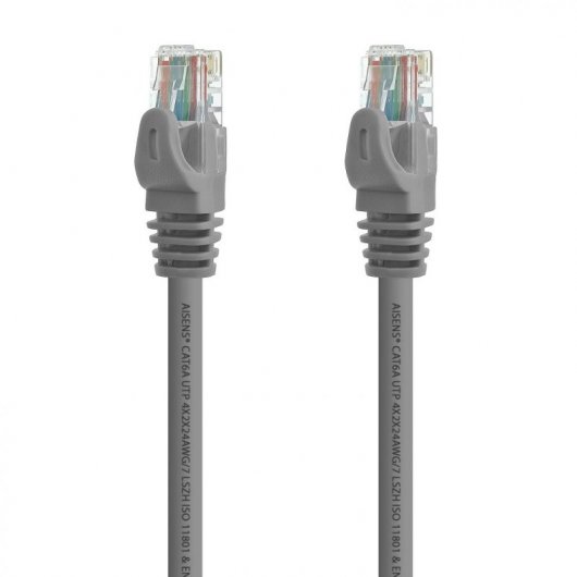 Cavo di rete Aisens RJ45 LSZH Cat.6A UTP 25 cm Grigio