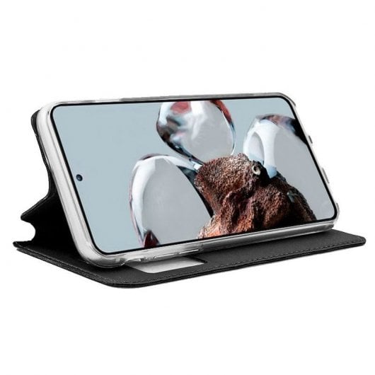 Coque Cool Flip Cover Noire pour Xiaomi 12T / 12T Pro