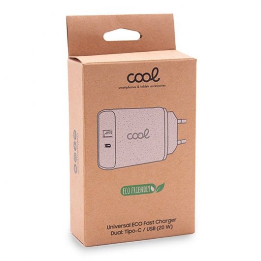 Cooles ECO PD Dual USB-C/USB-Wandladegerät 20 W